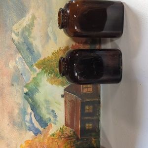 Vintage Brown (amber) Snuff bottles